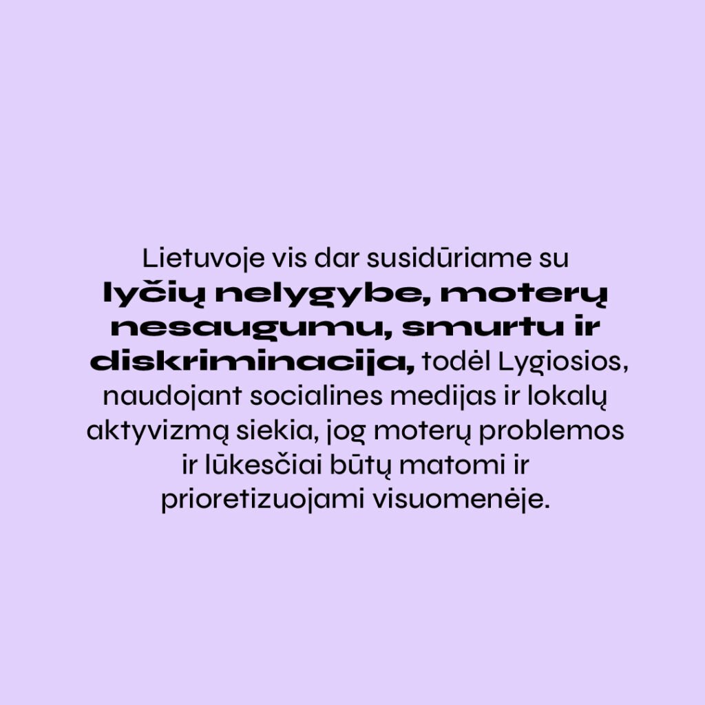 Lyčių nelygybė, moterų nesaugumas, smurtas ir diskriminacija Lietuvoje